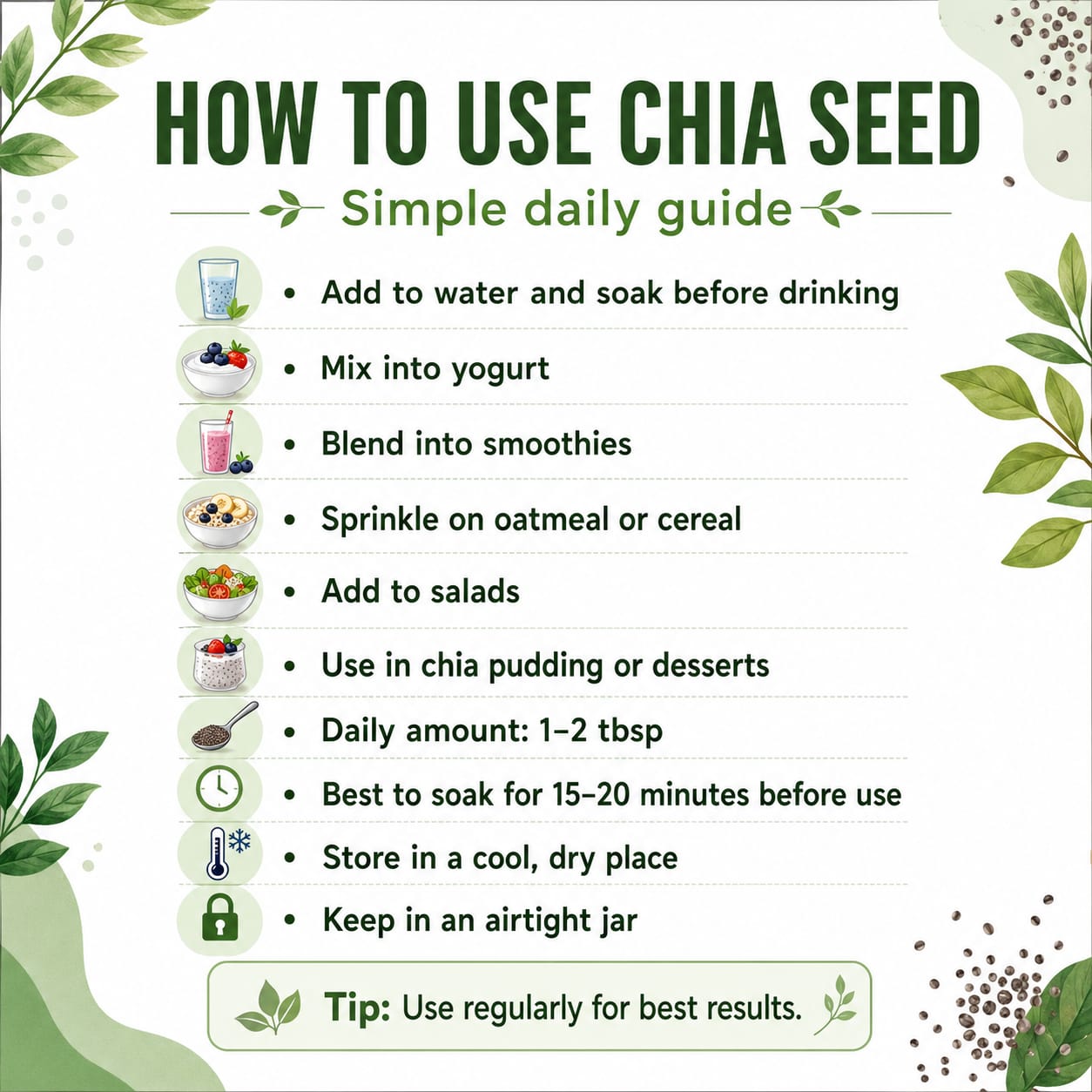 Premium Chia Seeds | High Fiber, Natural, Healthier Choice | Organic & Premium | Packed in Jar