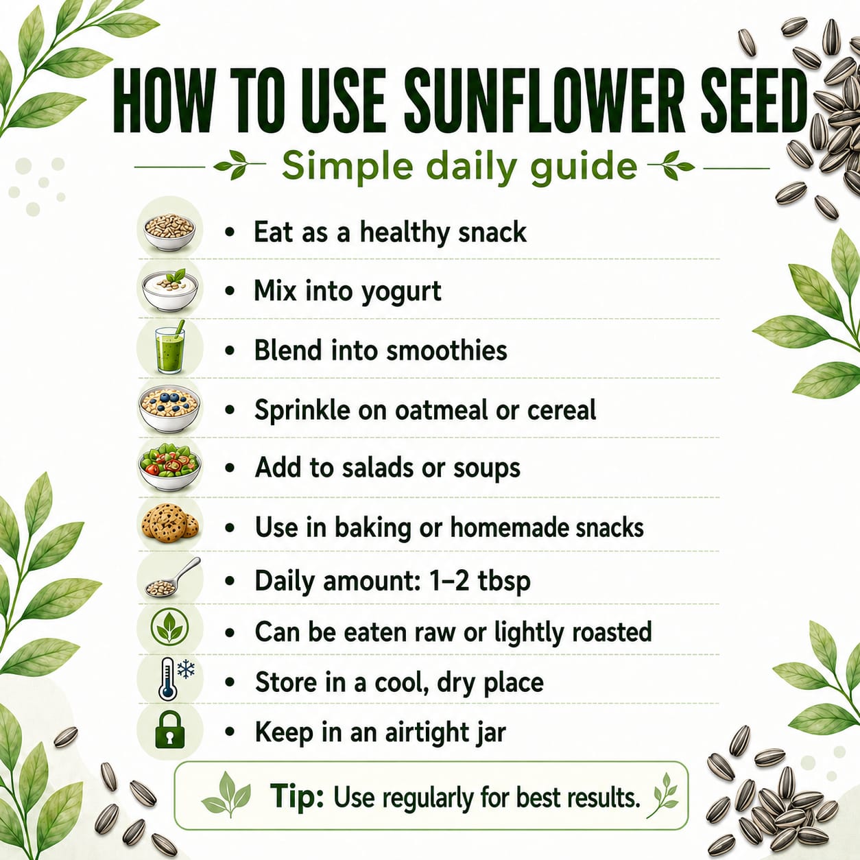 Premium Sunflower Seeds | Premium Quality Beej | 100% Pure & Organic | Packed in Jar