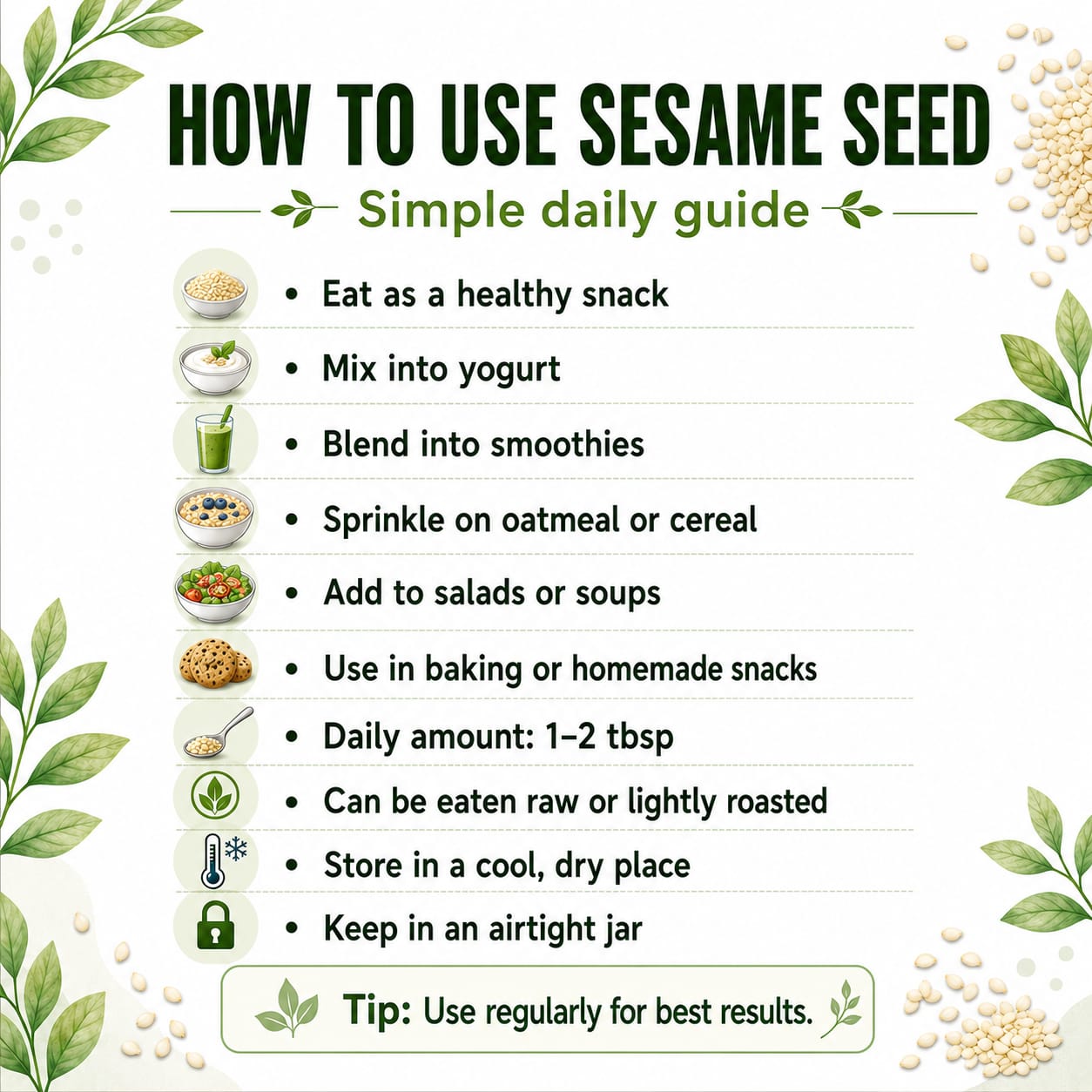 Premium Sesame Seeds | Safaid Till | White Sesame Seed | Fresh Stock | Packed in Jar