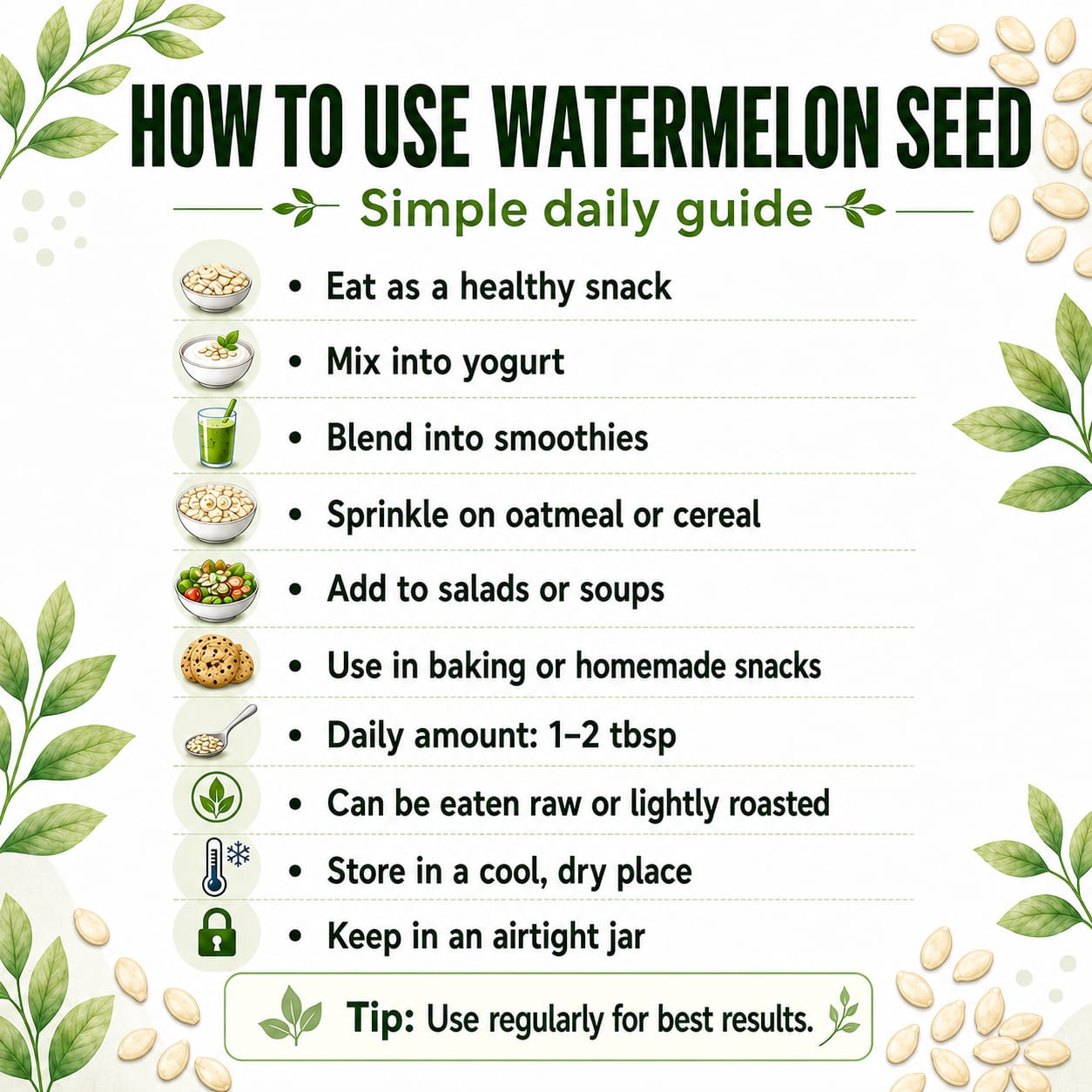 Premium Watermelon Seeds | Organic & Fresh Stock | Premium Quality | Packed in Jar