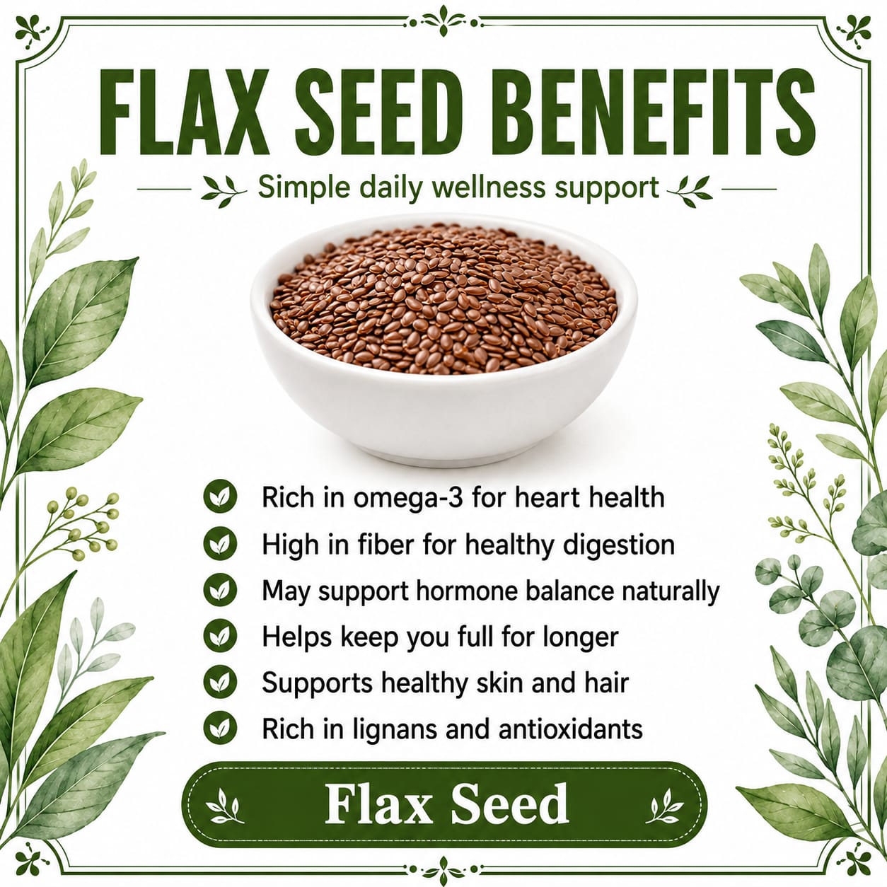 Premium Flax Seeds | Premium Quality Alsi Beej | 100% Pure & Organic | Packed in Jar